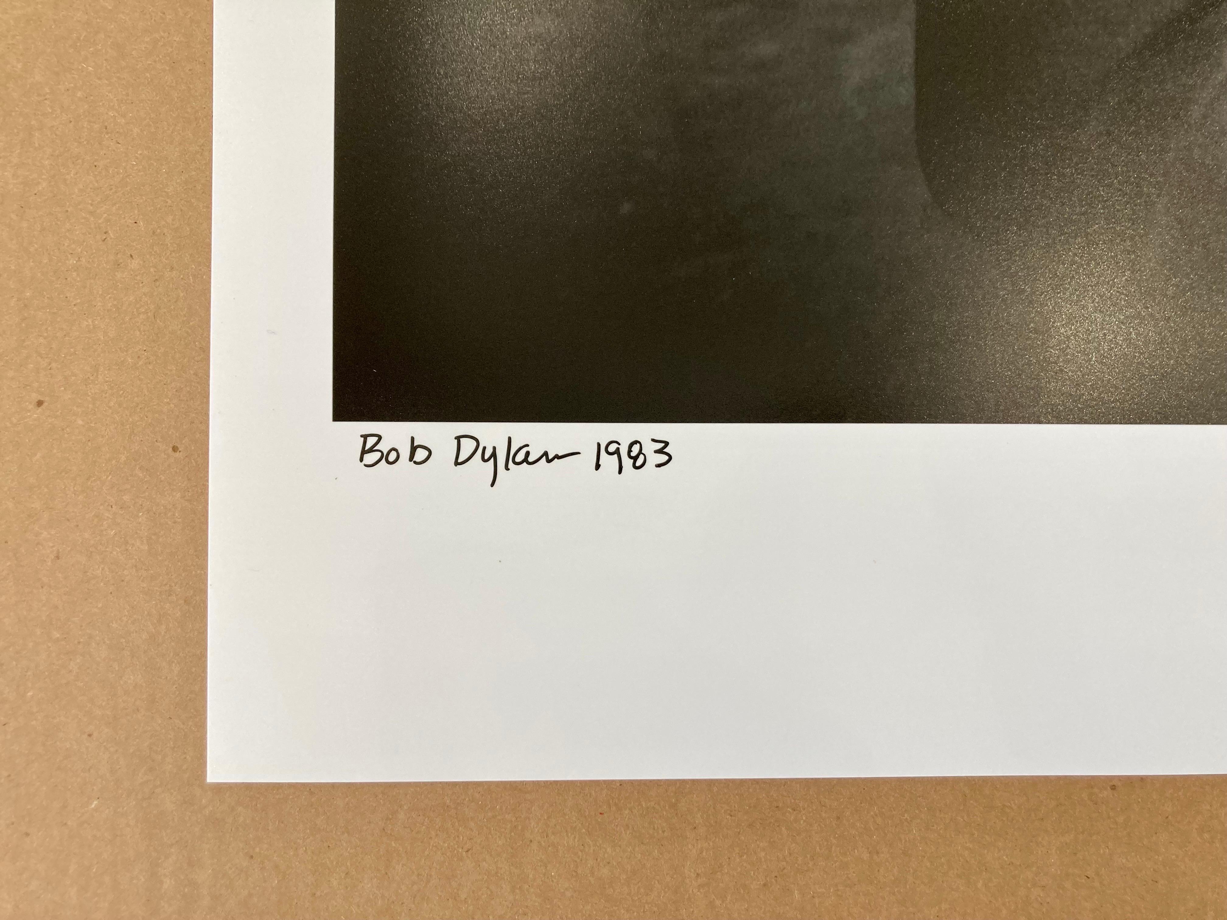 Bob Dylan by Lynn Goldsmith signed limited edition 20x24