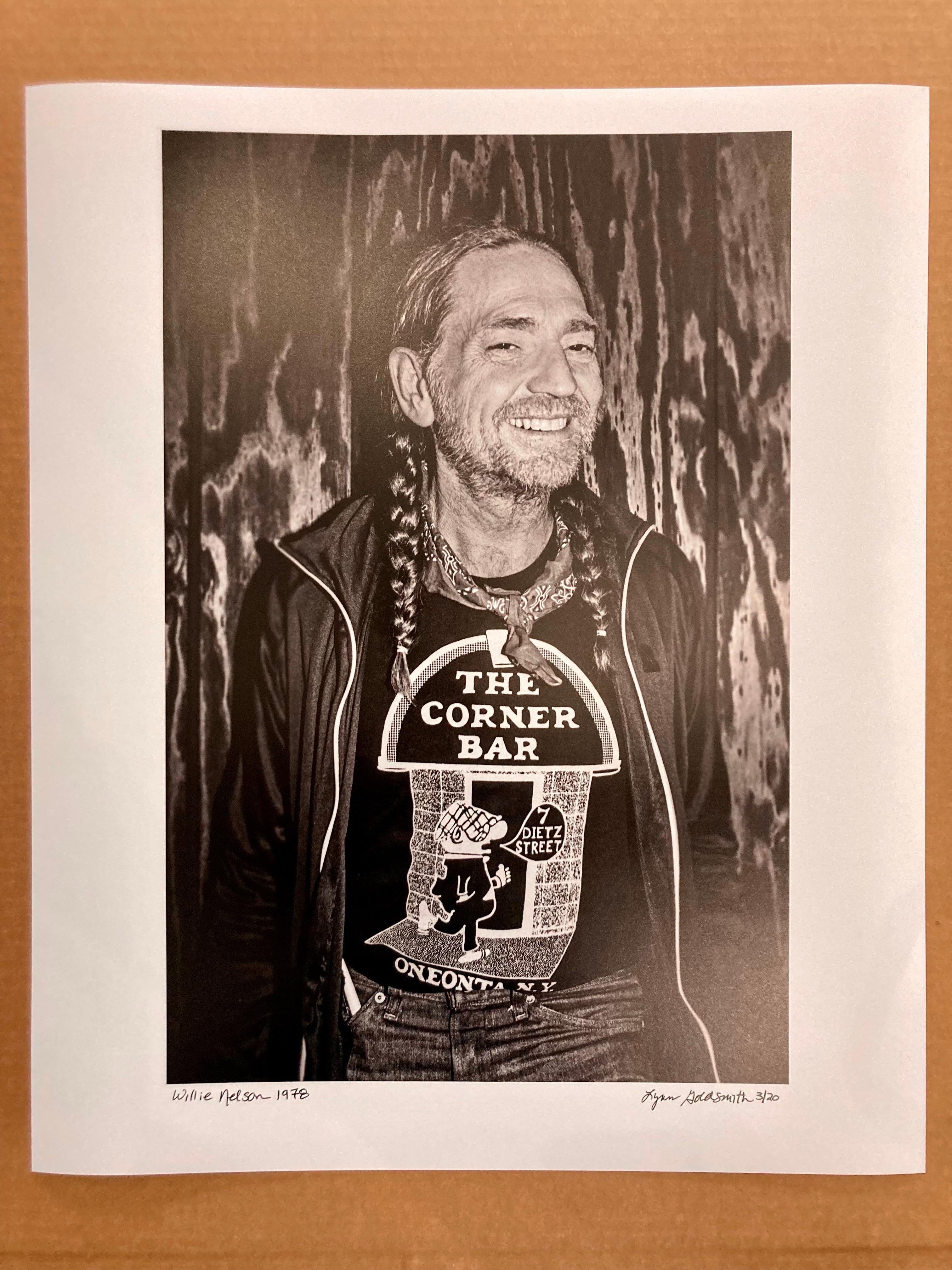 Willie Nelson portrait by Lynn Goldsmith signed limited edition 20x24