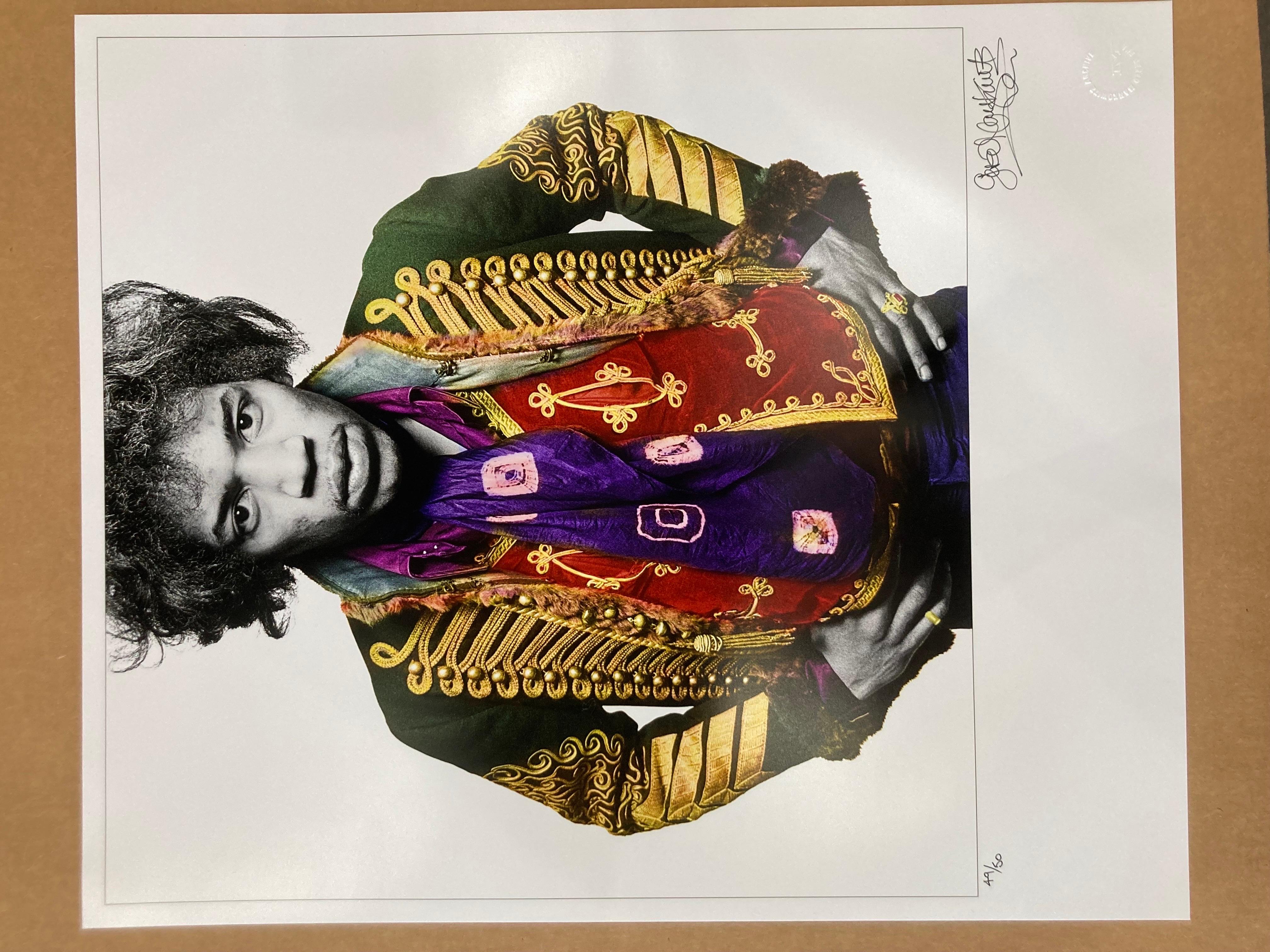 Jimi Hendrix classic color by Gered Mankowitz - Limited edition number  49/50 For Sale 1