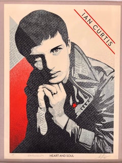 Ian Curtis Heart And Soul - by Shepard Fairey and Kevin Cummins artist proof