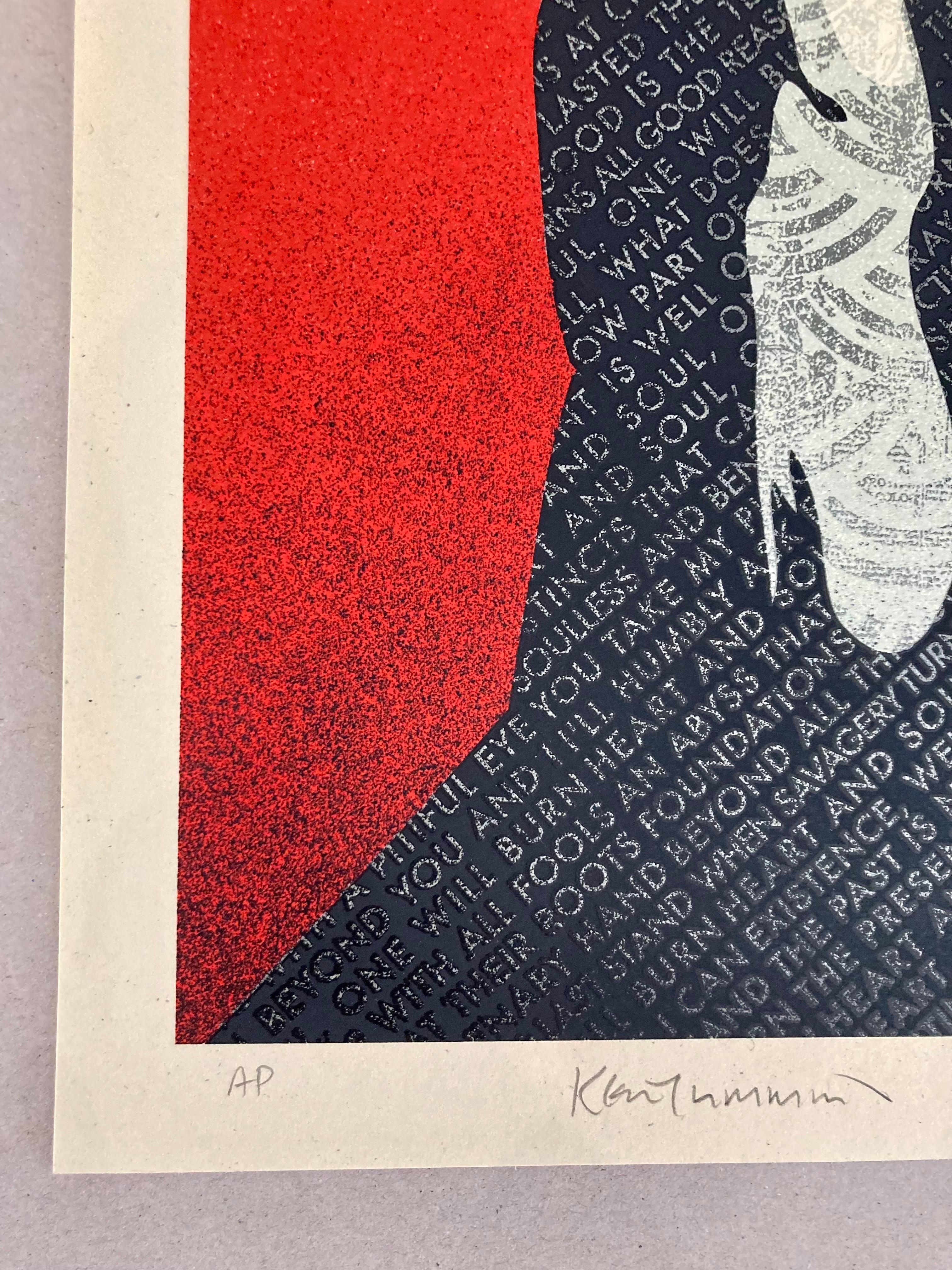Ian Curtis Herz und Seele – von Shepard Fairey und Kevin Cummins, Künstlerabzug im Angebot 3