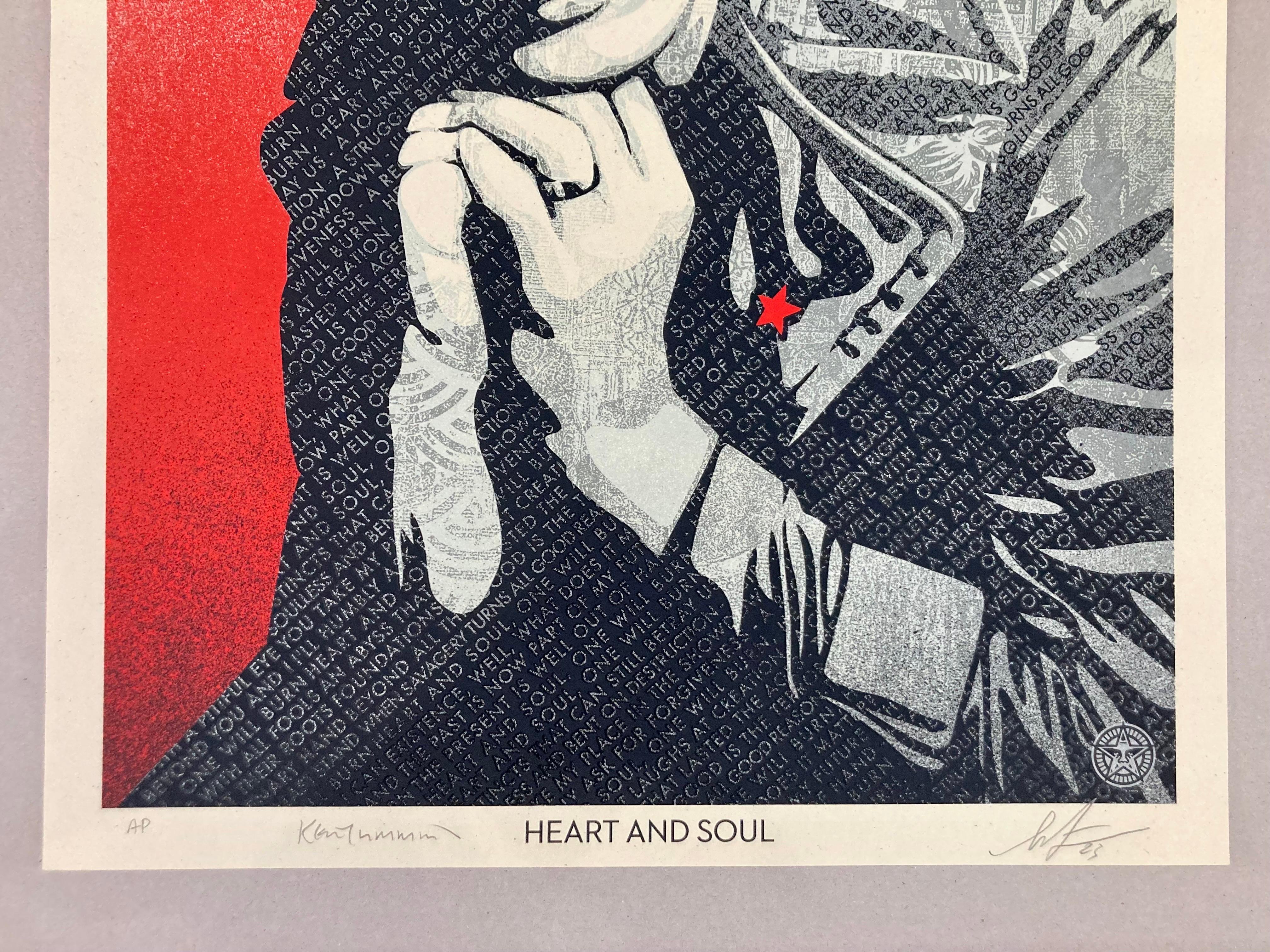 Ian Curtis Heart And Soul - by Shepard Fairey and Kevin Cummins artist proof For Sale 1