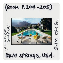 Poolside Gossip, Retro Color Slide Print by Slim Aarons