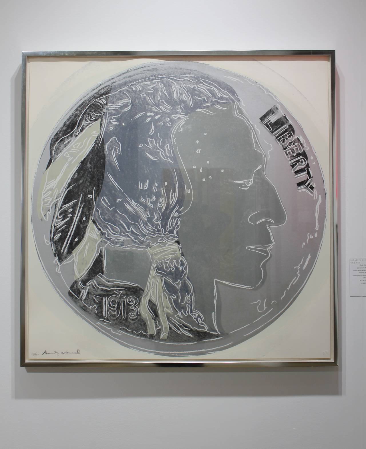 Indian Head Nickel, IIB. 385 - Print by Andy Warhol