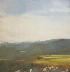 "Westminster, Low Lying Haze" Eric Aho Landscape Painting 