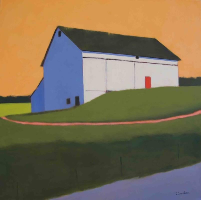 Suzanne Crocker Landscape Painting - Tangerine Morning