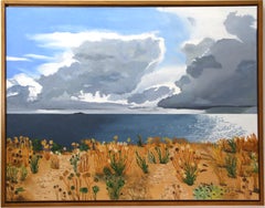 Ciel et Terre, Original Oil on Linen, Contemporary Seascape, French Coastal