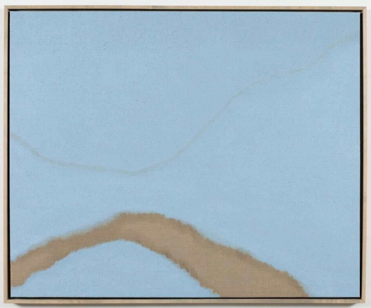 Untitled (Blue Grey) - Painting by Susan Vecsey