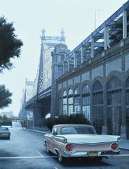 Queensboro Bridge and Ford (Limited edition archival print.)