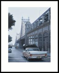 Queensboro Bridge and Ford (Limited edition archival print.)