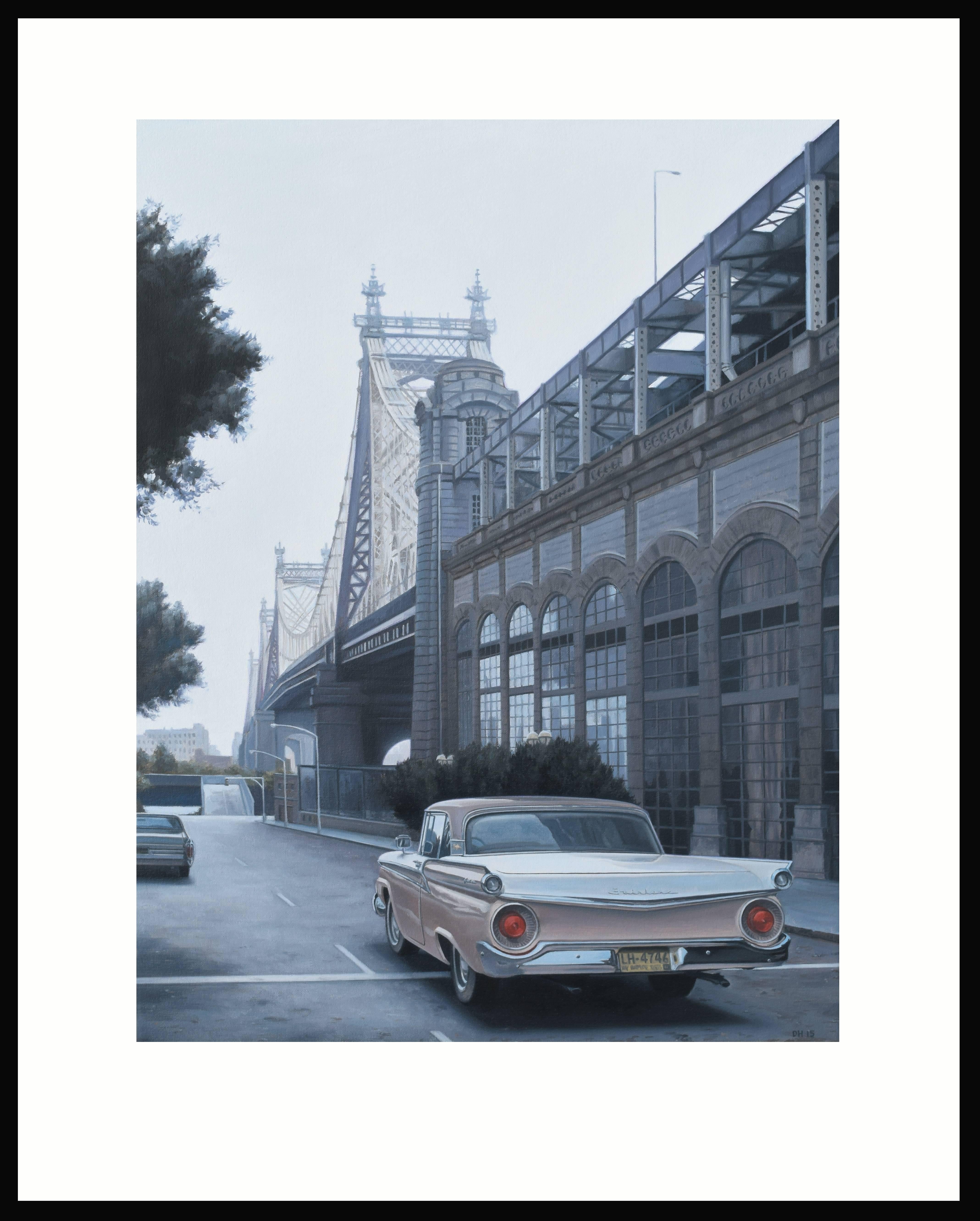 Queensboro Bridge and Ford (Limited edition archival print.) - Print by Danny Heller