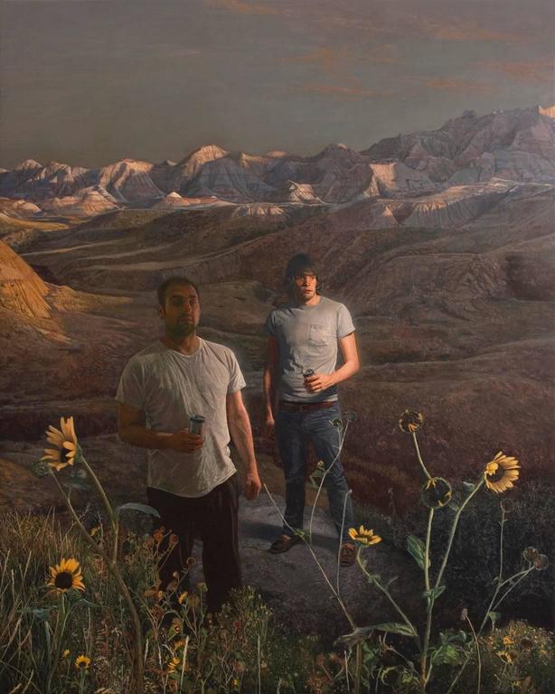 Alex Roulette Figurative Painting - Badlands