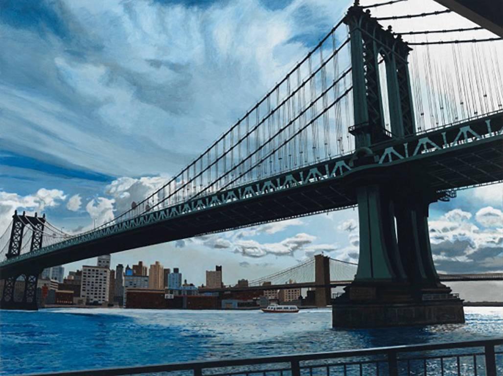 Manhattan IV - Painting by Roland Kulla