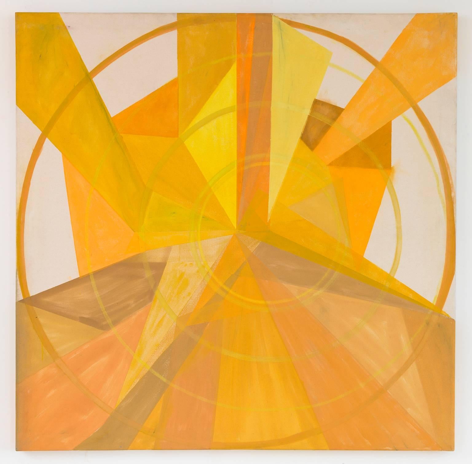 Yellow Light, Framed - Painting by Steven Kinder