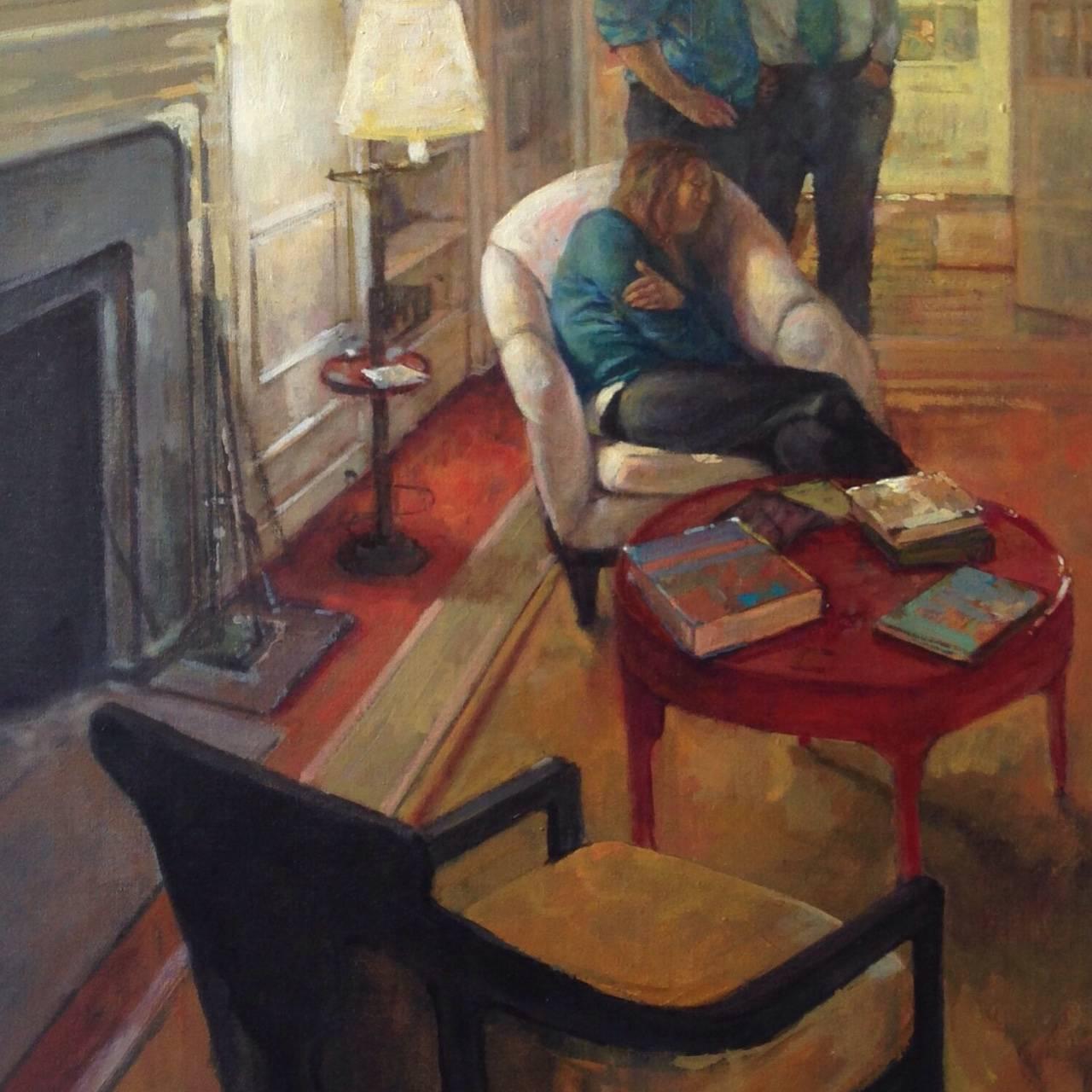 Derek Buckner Figurative Painting - The Conversation