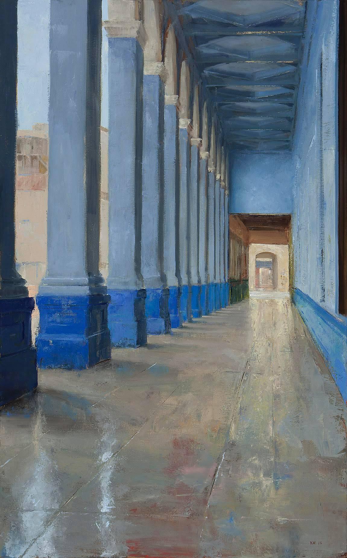 Instransigent Will (Blue Arcade, Havana), Framed