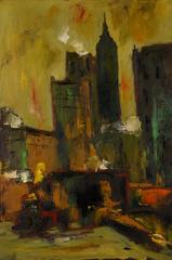 New York City, Nighttime, Framed 5