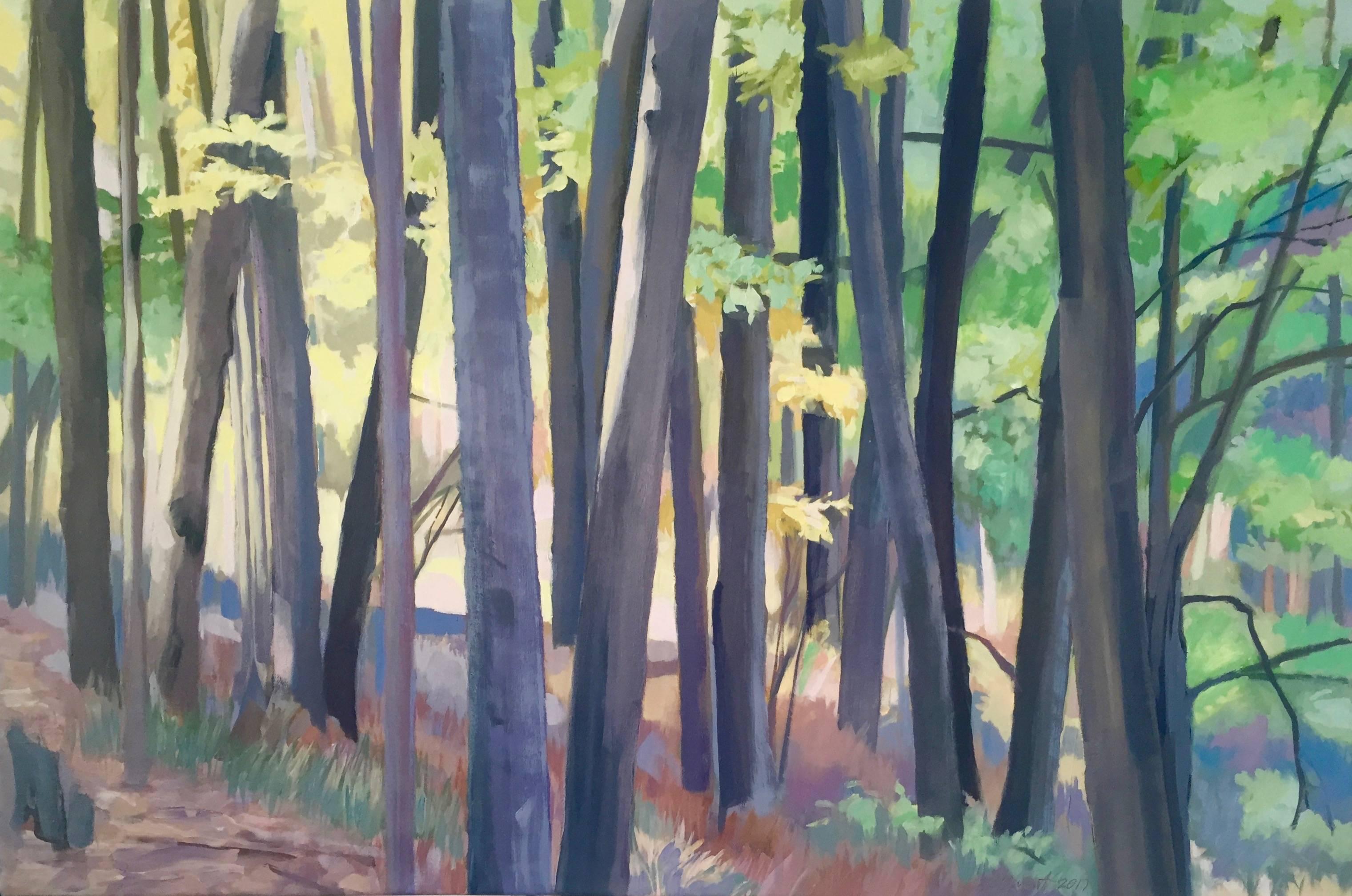 Richard Orient Landscape Painting - Knotta Road Glen 2, Framed