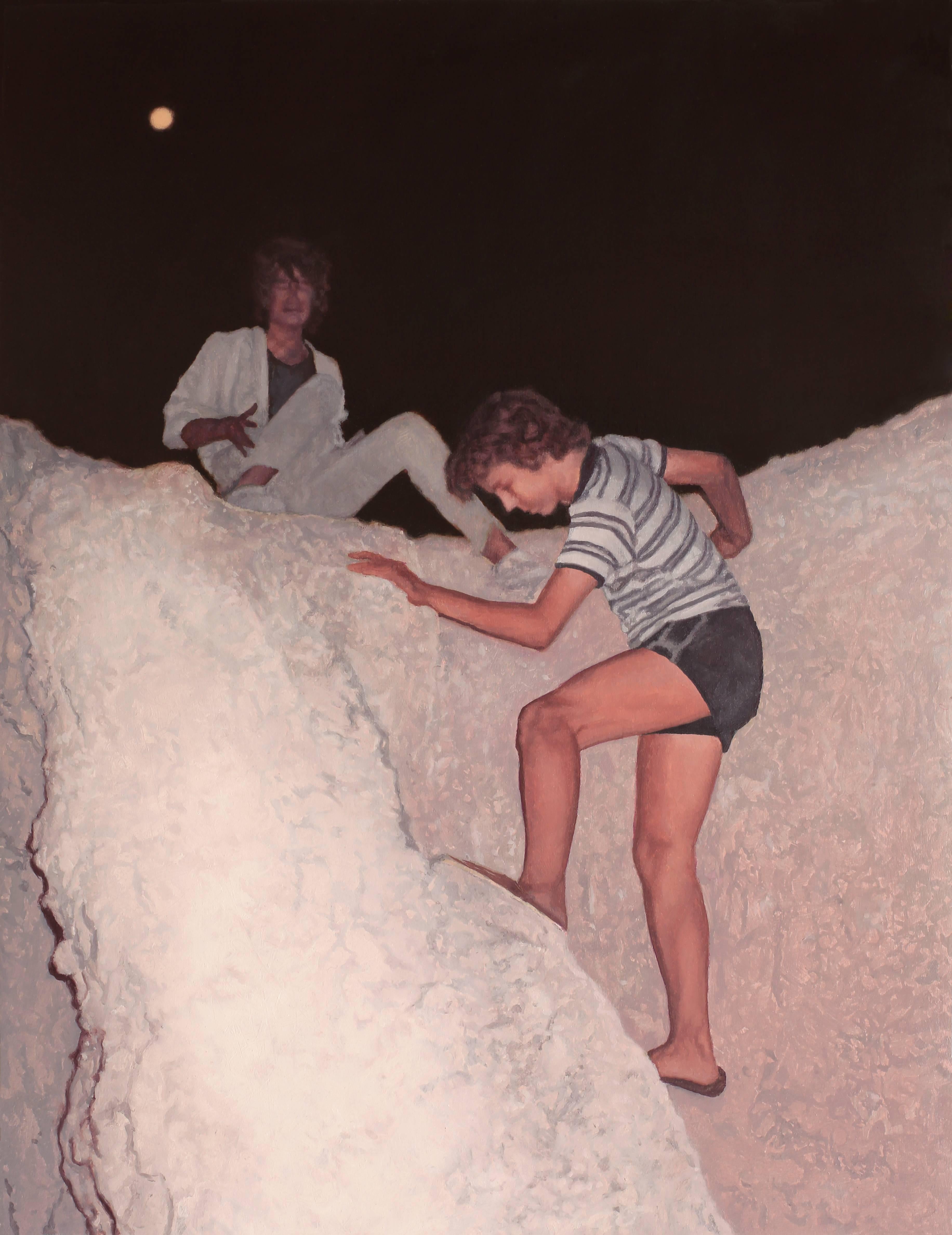 Alex Roulette Landscape Painting - Night Climb 