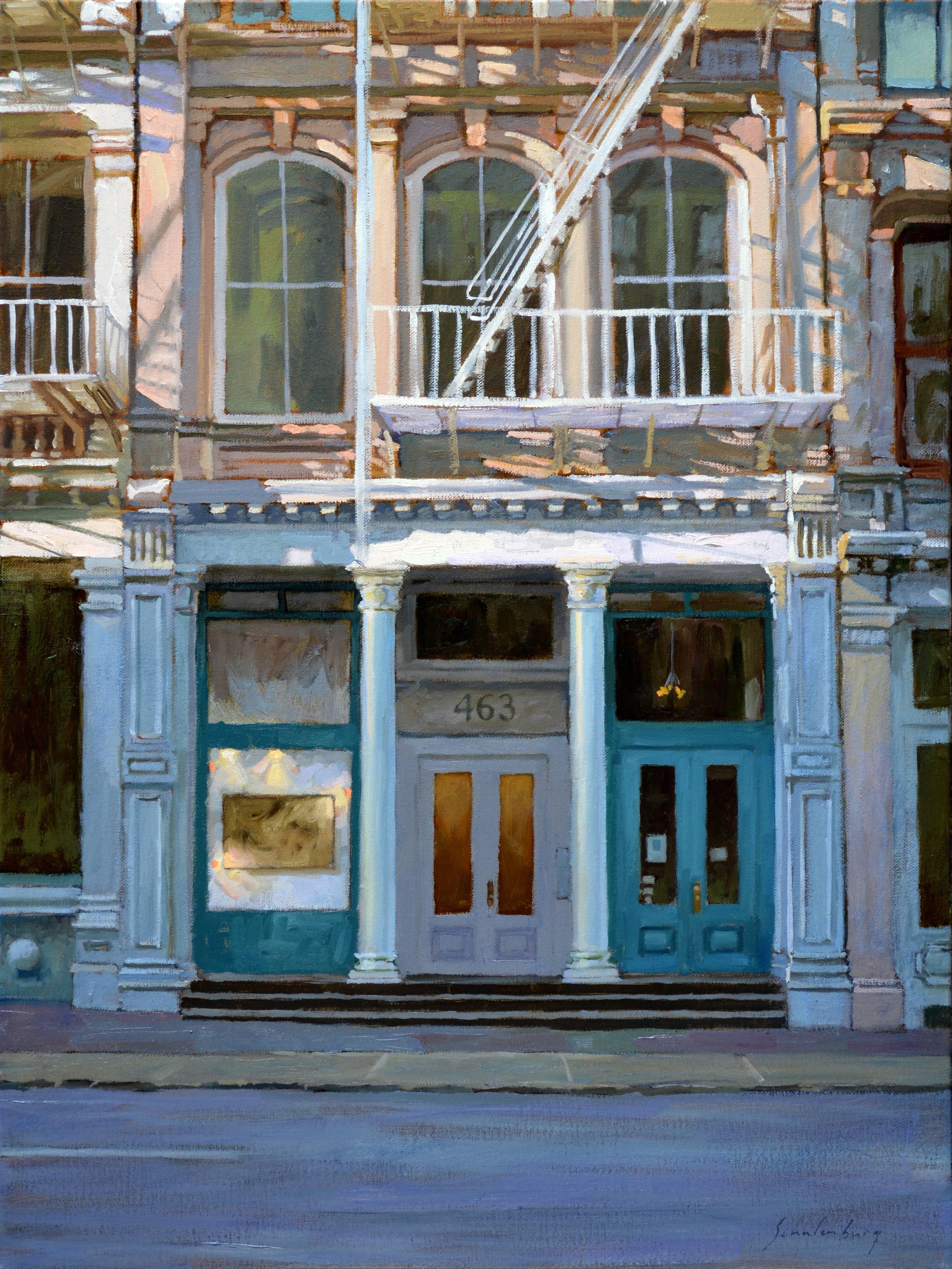 Paul Schulenburg Landscape Painting - Along Broome Street, Framed