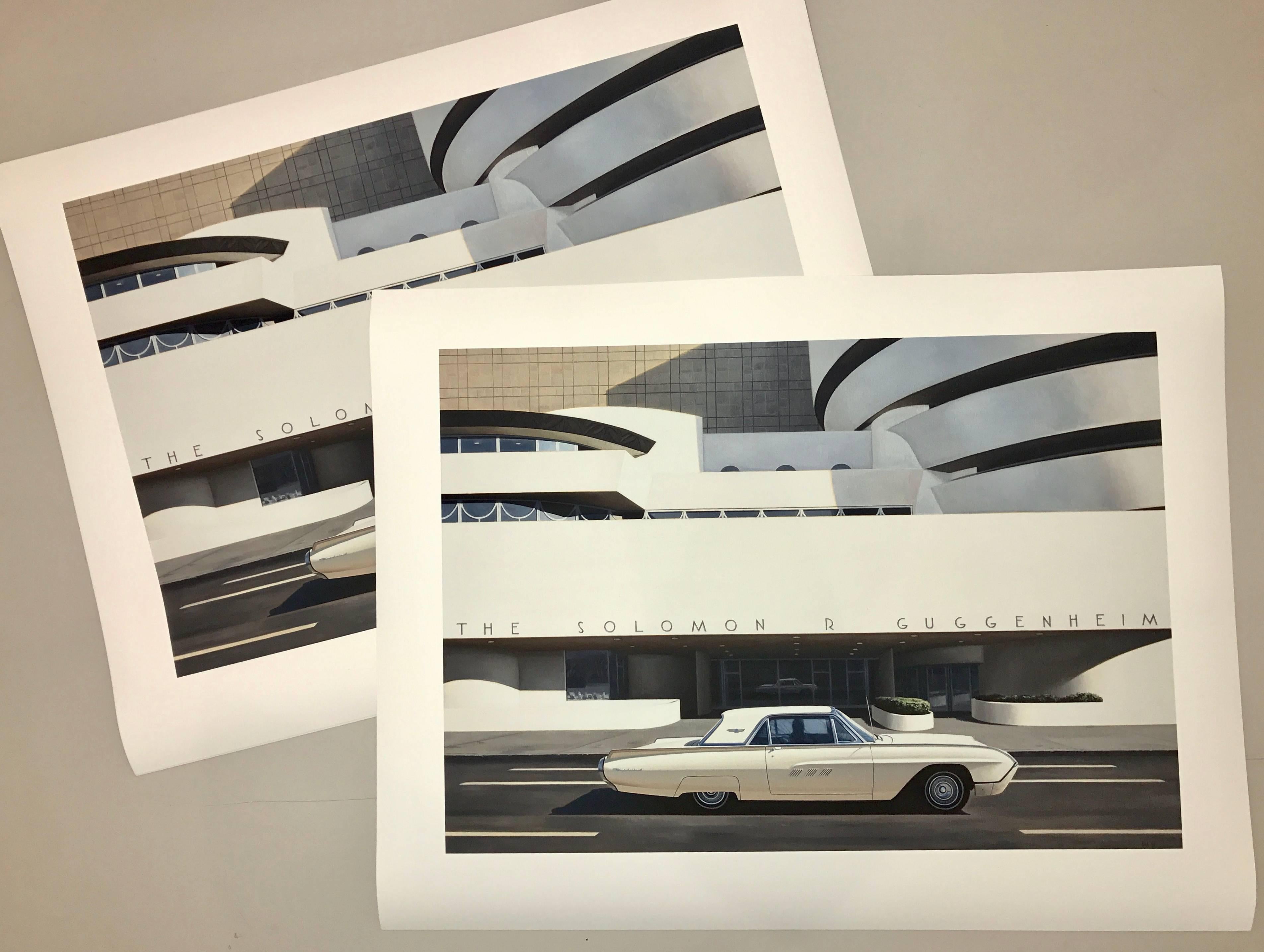 Guggenheim + TBird, limited edition print