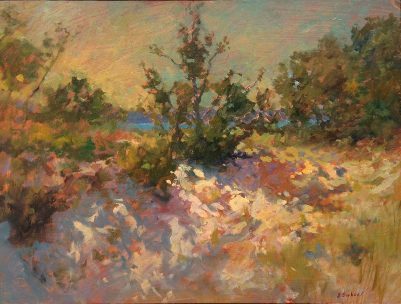 Derek Buckner Landscape Painting - Morning Light #2, Framed