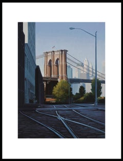 Ombre del ponte di Brooklyn (stampa più piccola senza cornice)