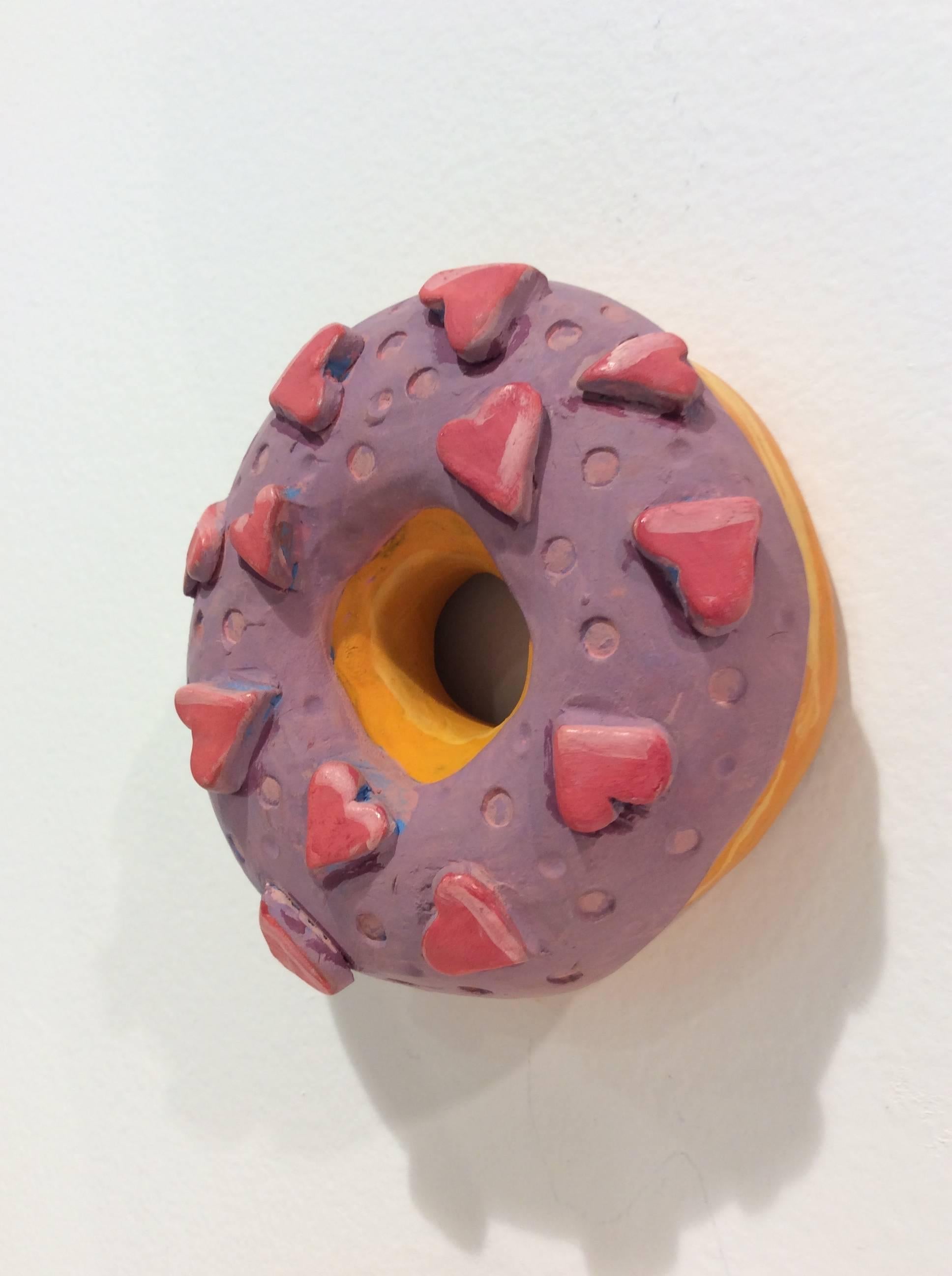 21H, ceramic donut - Sculpture by Barbara Fiore