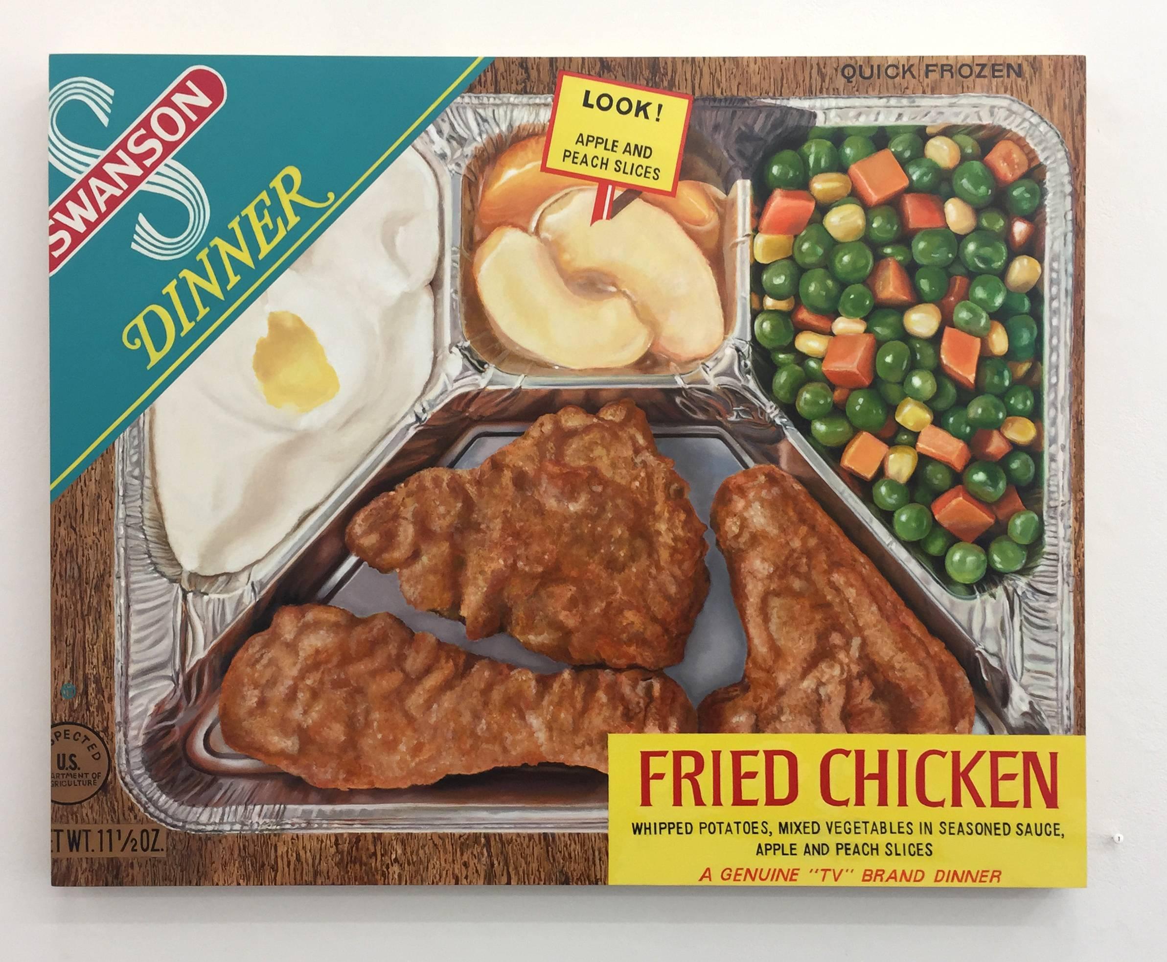 TV Dinner, Fried Chicken - Painting by Terry Thompson