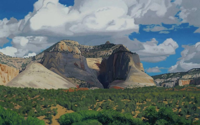 Bruce Everett Landscape Painting - Maynard’s View (Mt. Carmel, UT)) (framed)