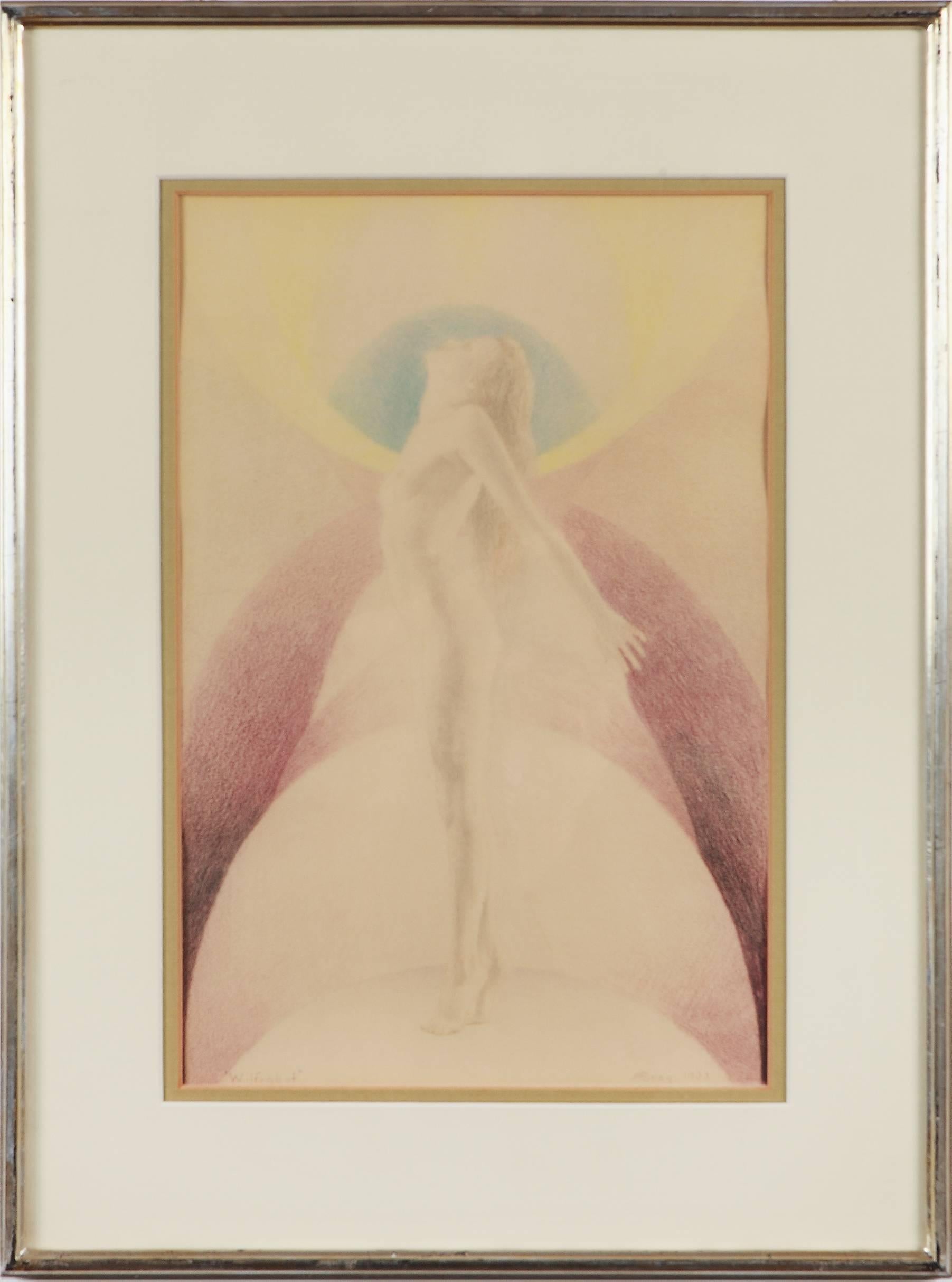 Unknown Nude – Pastell- und Bleistift auf Papier 1933