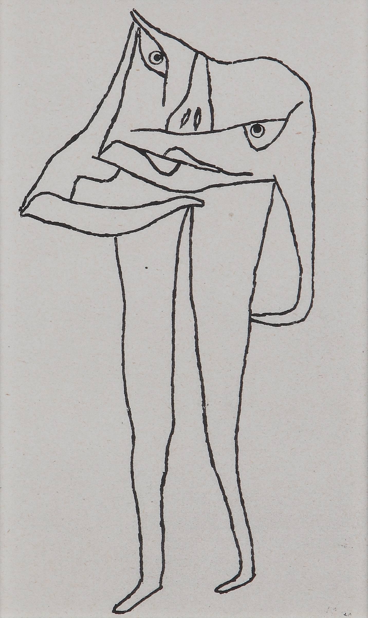 Paul Klee Figurative Print - " Was fehlt ihm? II "