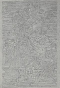 Gravure de Paul Klee « Botanischer Garten » (GardenBotanischer). Abteilung der Strahlenblattpflanzen ""