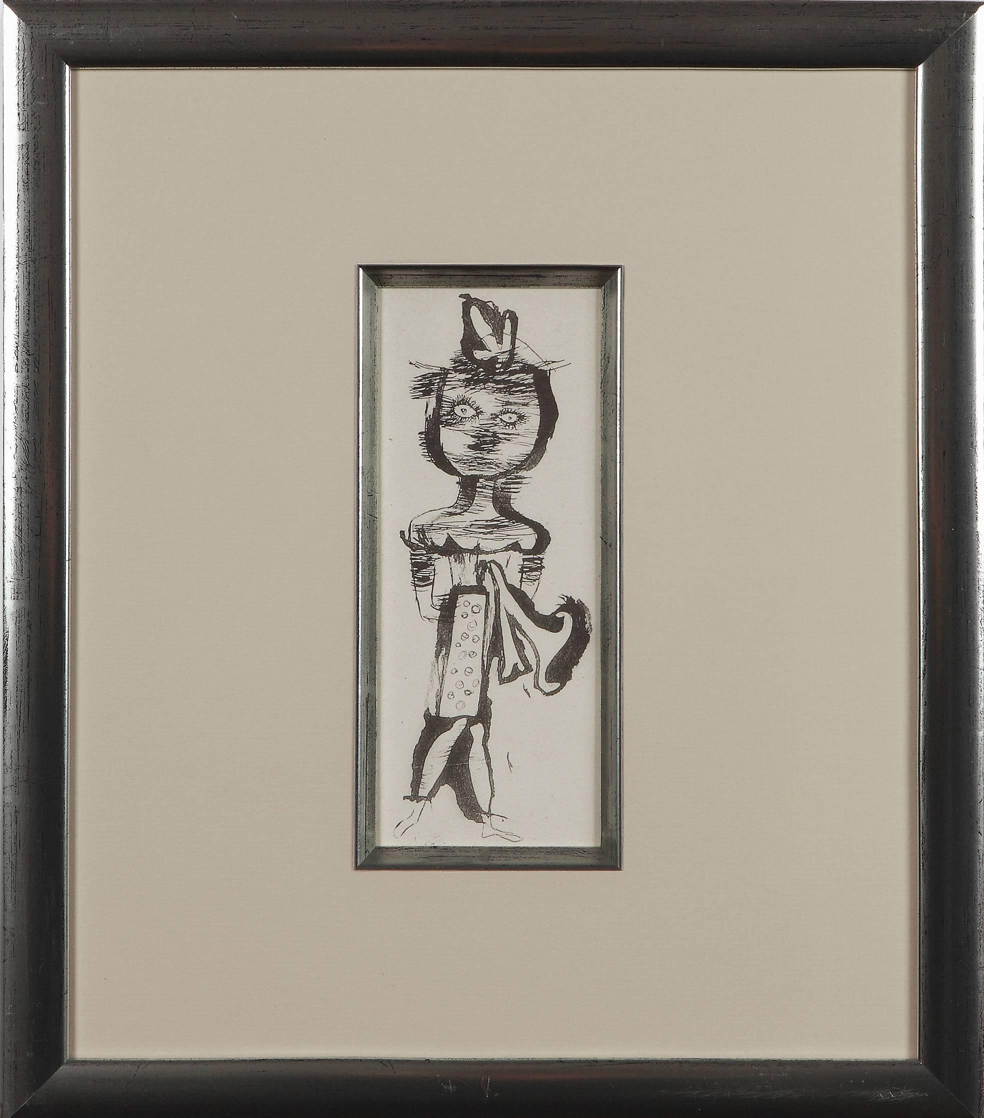 (after) Paul Klee Figurative Print – Kinderbildnis-Radierung von Paul Klee ( Ganzfigur)