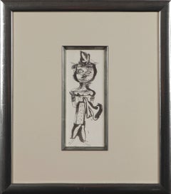 Paul Klee Etching Kinderbildnis ( ganze Figur )