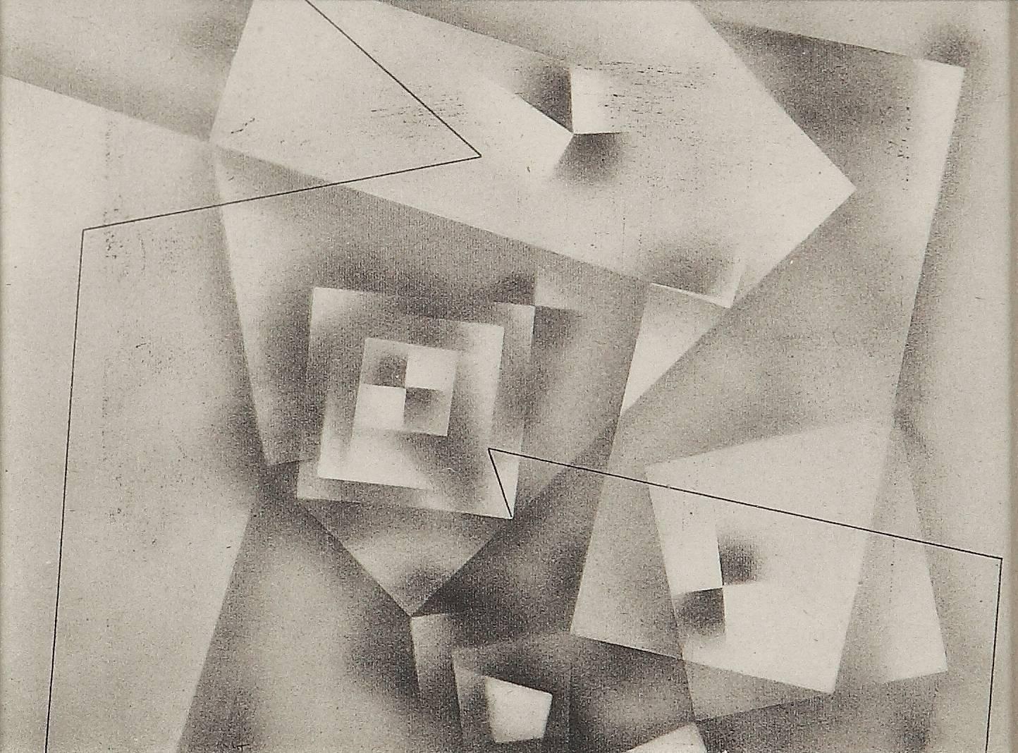 (after) Paul Klee Print - Paul Klee Etching "Plan einer Burg"