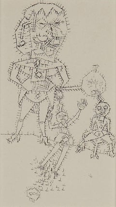 Gravure à l'eau-forte « Hexenmutter » de Paul Klee