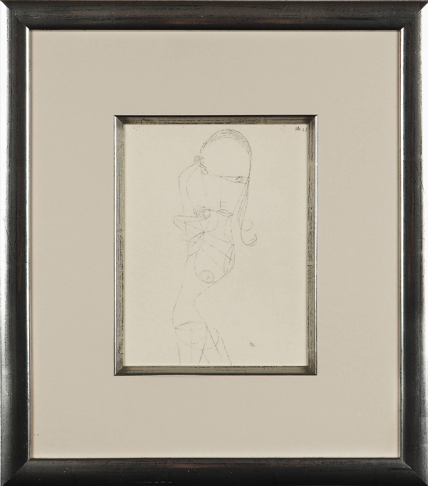 Jean Paul Klee Radierung „Nackte Frau“