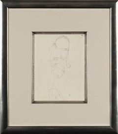 Gravure à l'eau-forte « Nackte Frau » de Paul Klee