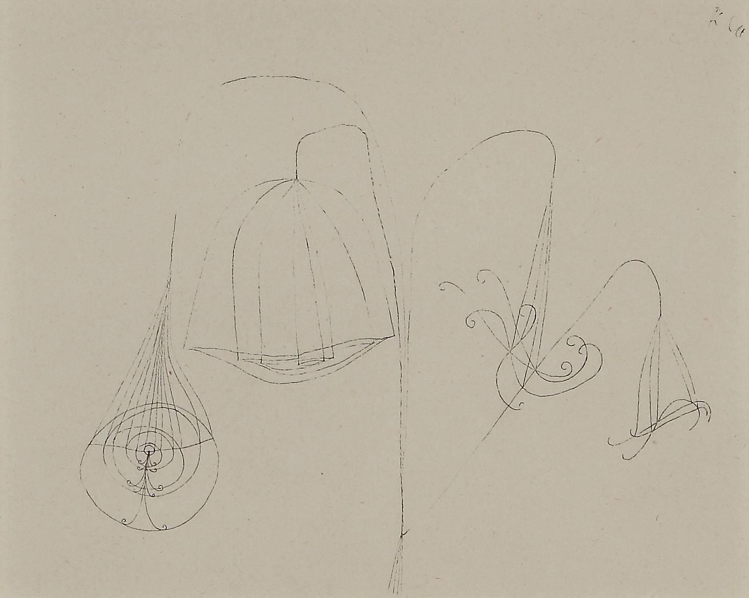 (after) Paul Klee Still-Life Print - Paul Klee Etching "Quadrupula gracilis P.K."