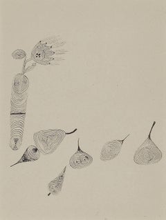 Gravure de Paul Klee «lume und Frchte » (Blume und Frchte)