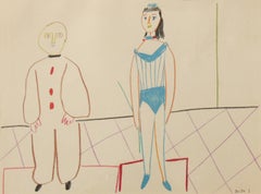 Pablo Picasso Color Lithograph "Cirque", 1954
