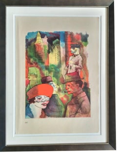 George Grosz Lithograph "Dämmerung" (Twilight ), 1922