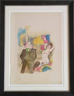 Lithographie de George Grosz « artisan und Anmut » (L'étendue et la grâce), 1922