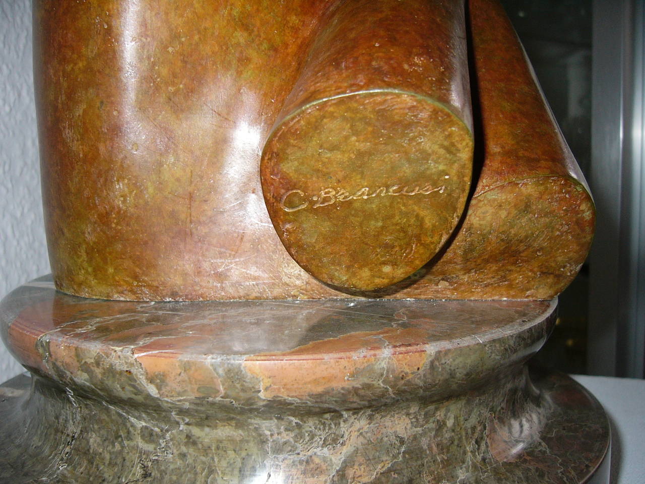 Mademoiselle Pogany II - Sculpture by Constantin Brancusi