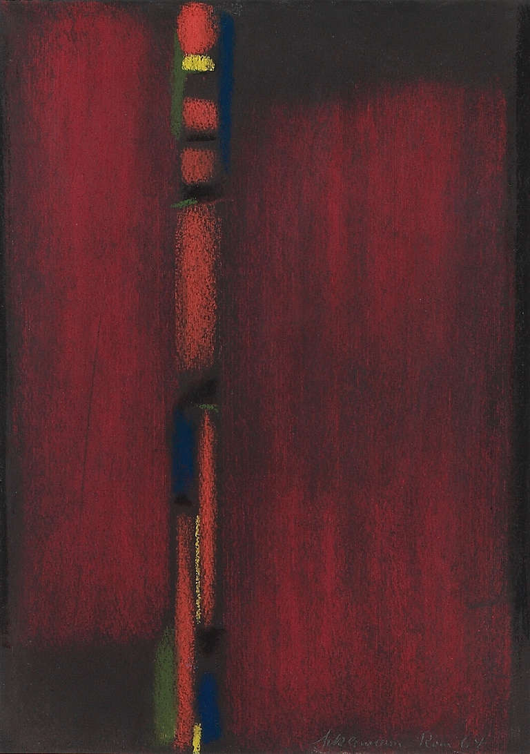 Max Ackermann Pastello Senza Titolo, 1964 in vendita 1