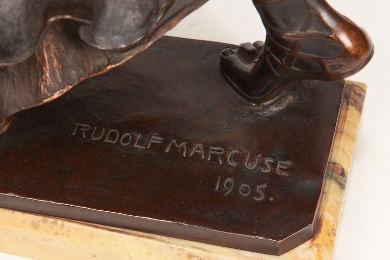 Salomè - Figurative Sculpture Oro di Rudolf Marcuse