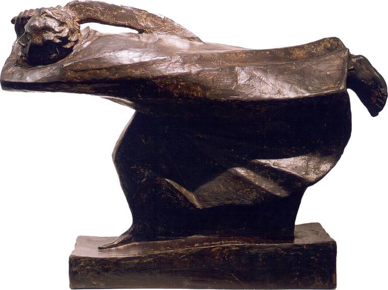 Bronze, brown patinated by Ernst Barlach ( 1870 - 1938 ) Inscribed and numbered on the plinth: E. Barlach 8/8. Stamped with the foundry mark: H.Noack.Berlin. Dimensions: Width: 23.23 in ( 59 cm ), Height: 17.72 in ( 45 cm ). Provenance: Alfred