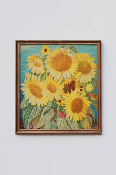 Franz Xaver Unterseher "Sonnenblumen" ( Sunflowers ), circa 1929