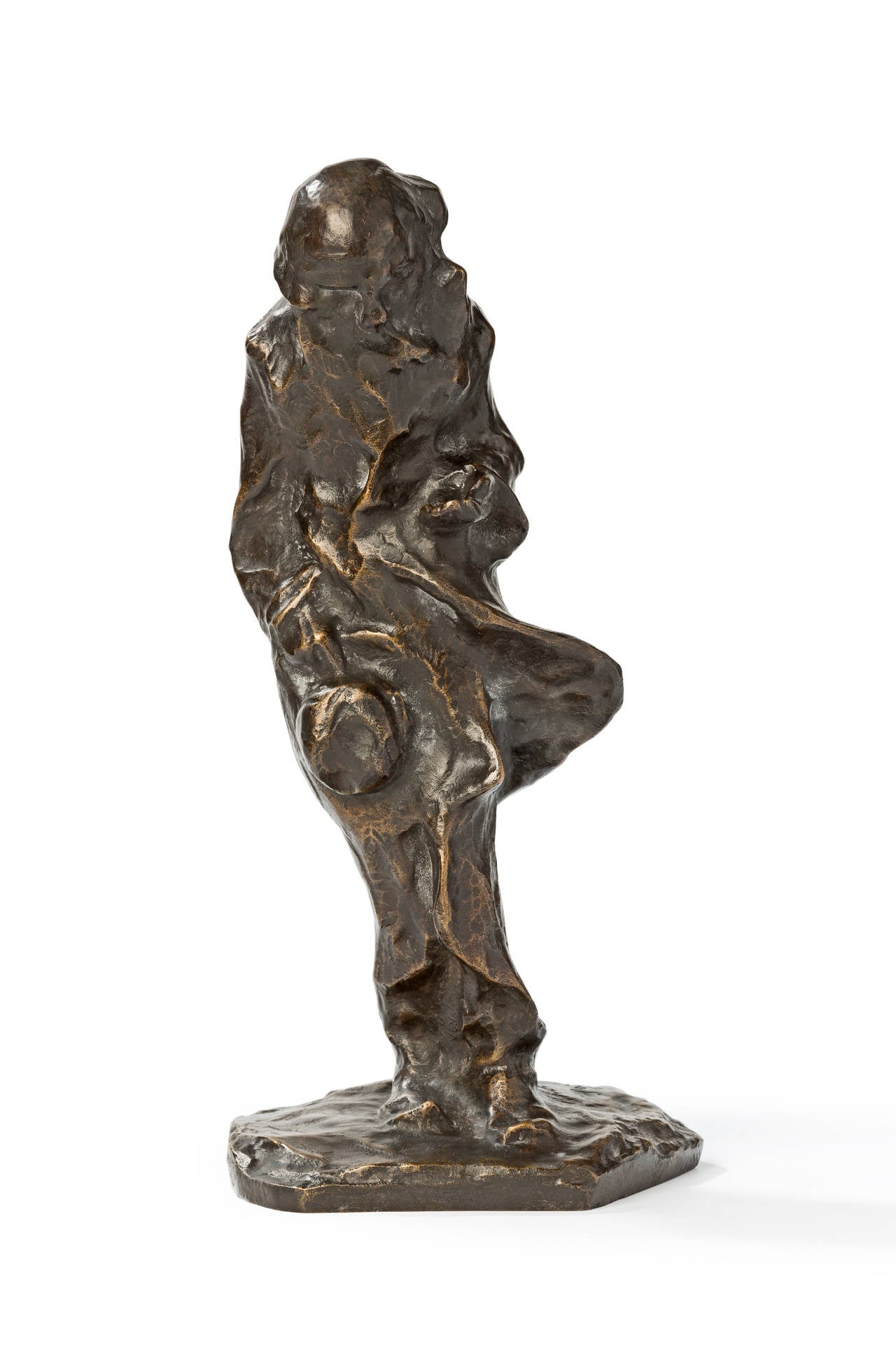 Bernhard Hoetger Figurative Sculpture – Der Bettler ( Le Mendiant)